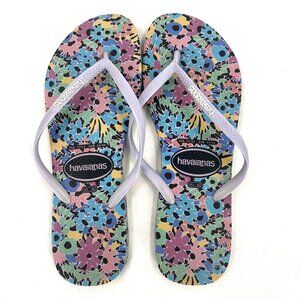 Havaianas Slim Print Floral Ditsy Flip Flop Sandals Women's 11/12